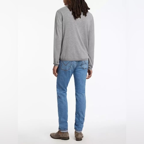 JOHN VARVATOS JEANS CLOUD BLUE SZ 40 NEW NWT REG $218 JV702 J702 BRENT WASH SLIM - Picture 2 of 6